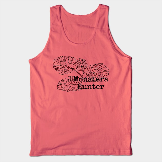 Monstera Hunter (Black) Tank Top by Booze + Spirits Podcast